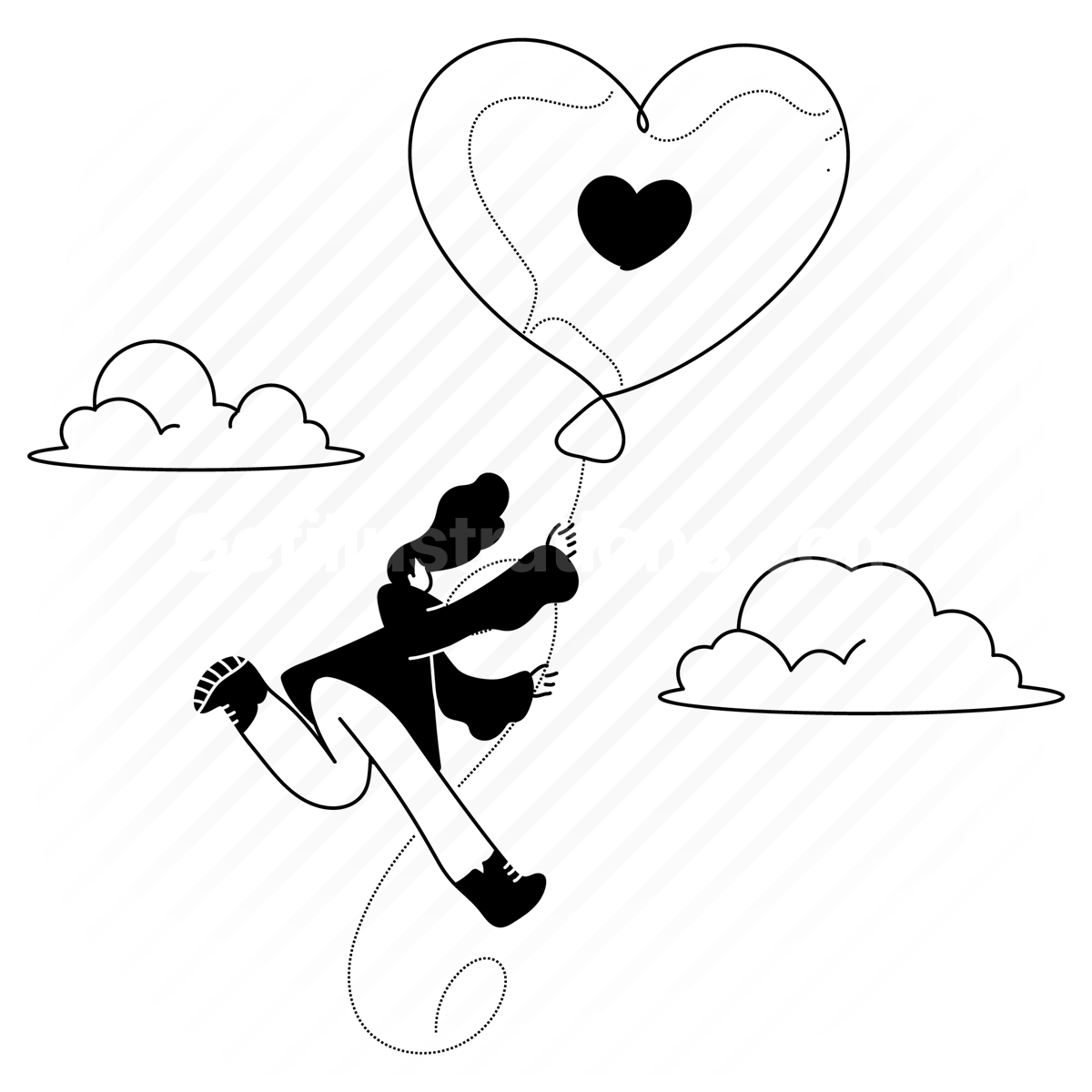 like, balloon, approve, social media, social network, hearts, fly, heart